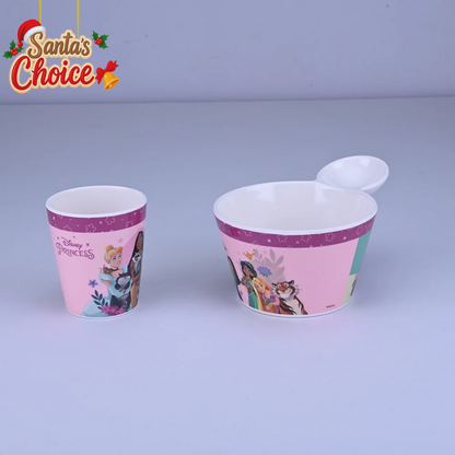 2 pc Fries Bowl & Glass Set - Princess