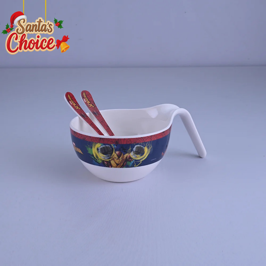 3 pc Maggie Bowl Fork & Spoon Set - Spiderman
