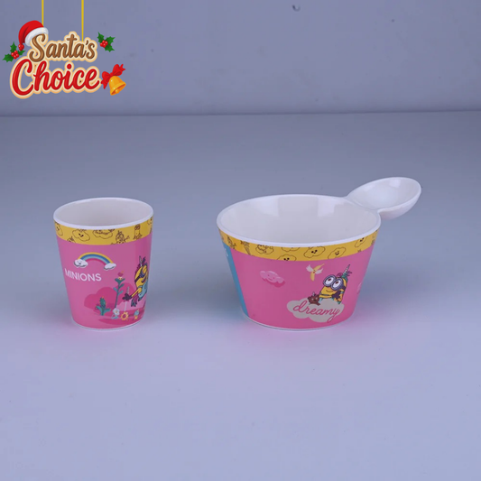 2 pc Fries Bowl & Glass Set - Minions