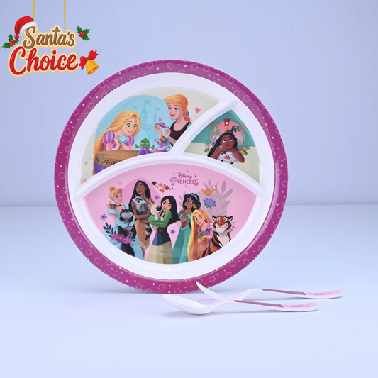 3 pc Rd 3Plate Fork & Spoon Set - Princess