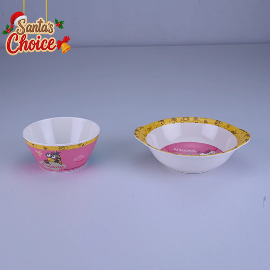 2 pc Bowl Cone & Handle Set - Minions