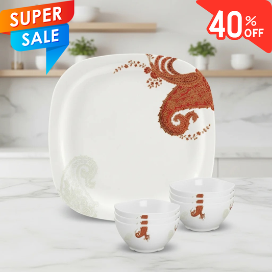 18pc Dinner Set - Vibrant Paisley