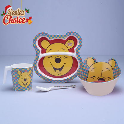 4 pc Kids Set - Winnie the Pooh Square