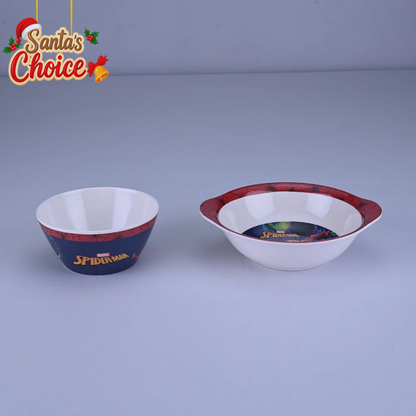2 pc Bowl Cone & Handle Set - Spiderman