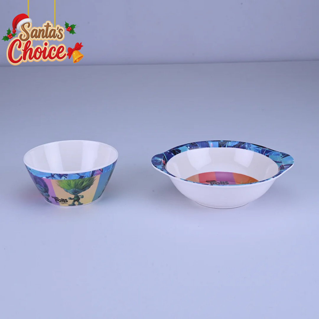 2 pc Bowl Cone & Handle Set - Trolls