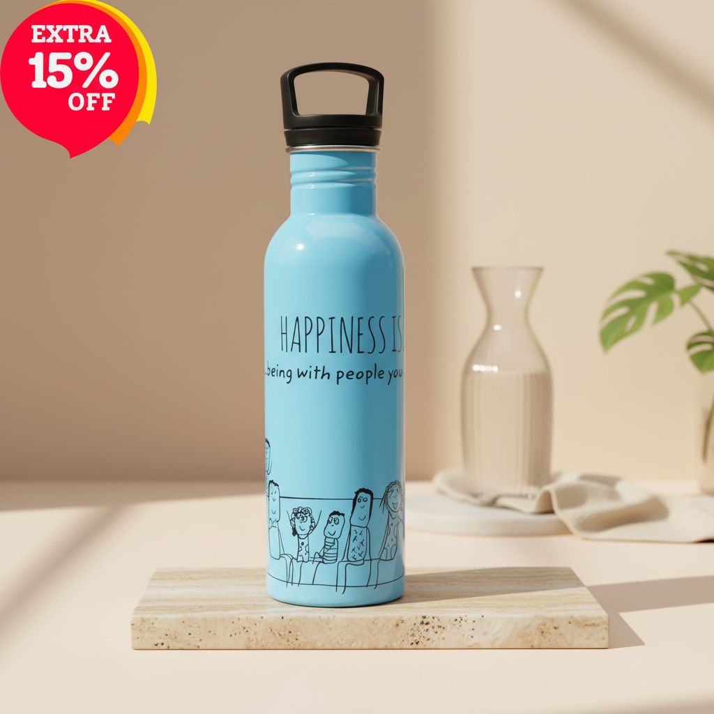Striker SS Single Wall Bottle 800 ml - Happiness Is