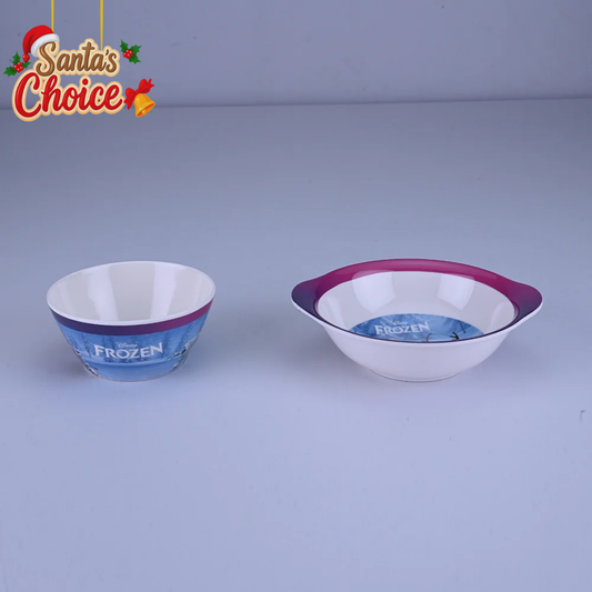 2 pc Bowl Cone & Handle Set - Frozen