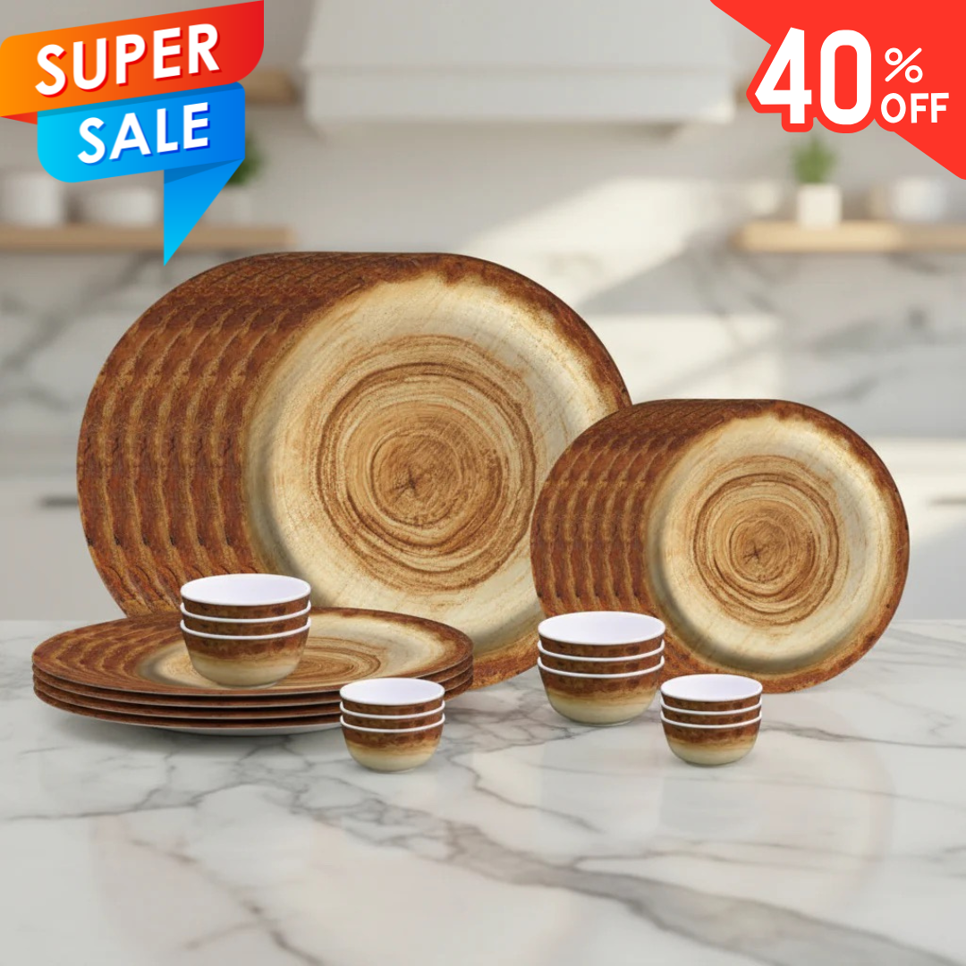 24pc Dinner Set Round - Stump