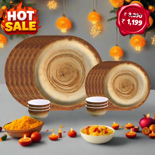 18pc Dinner Set Round Matte - Stump