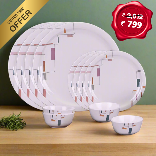 12 pc Dinner Set Rnd - Cityscape