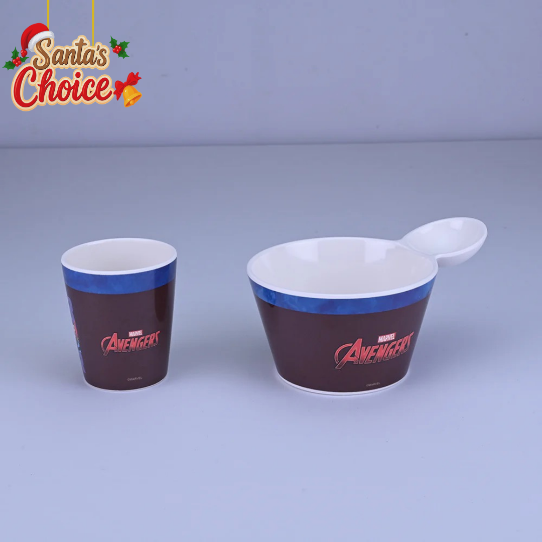 2 pc Fries Bowl & Glass Set - Avengers