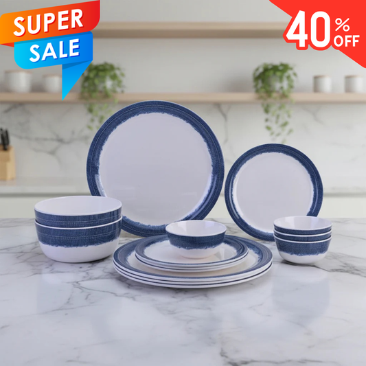 14pc Dinner Set: Denim