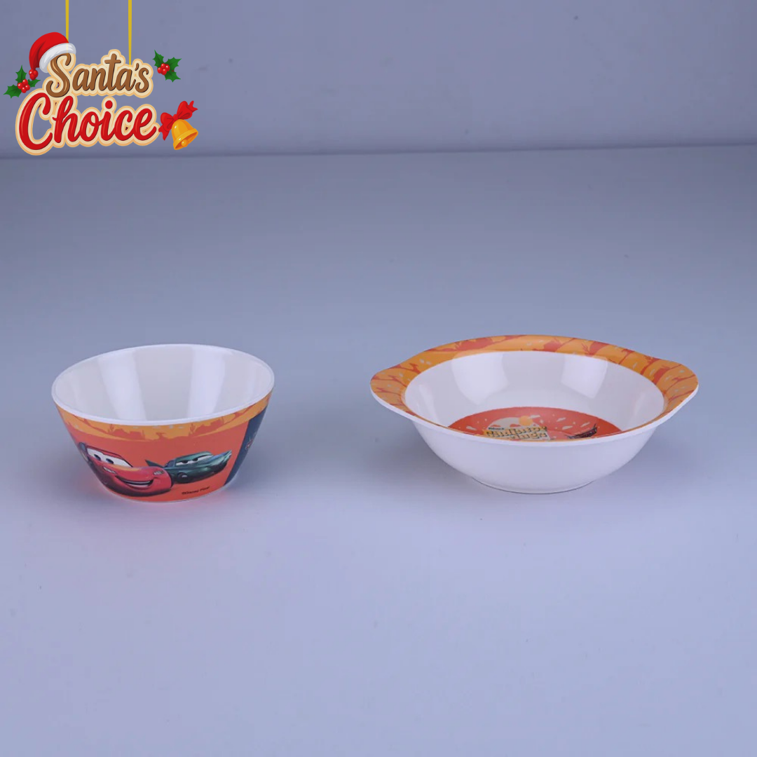 2 pc Bowl Cone & Handle Set - Cars