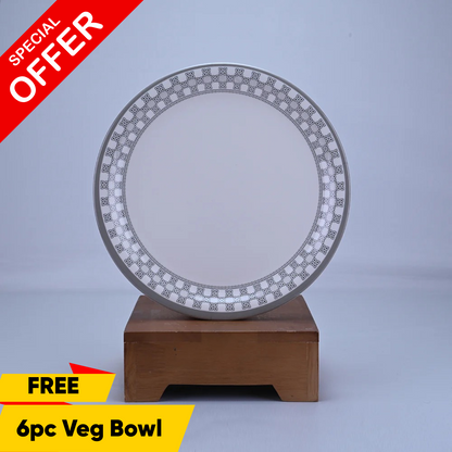 6 pc Dinner Plate Set Rnd 28 cm - Chia