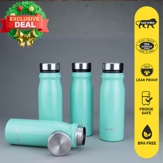 Hudson Steel Fridge Bottles - 1100 ml (Set of 4)