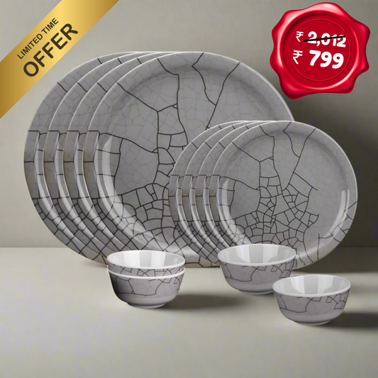 12 pc Dinner Set Rnd - Veins