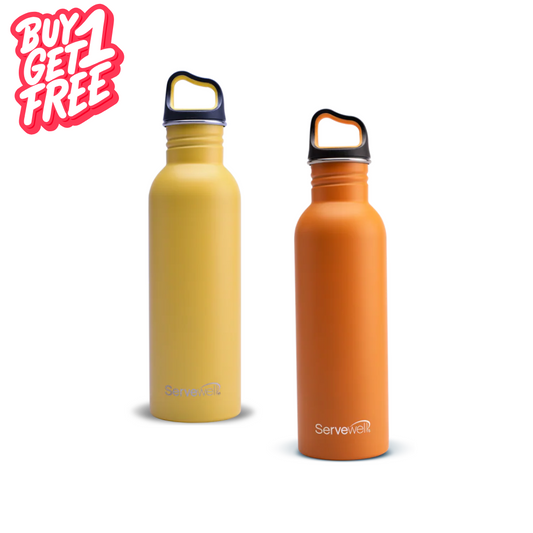 Captain Single Wall Bottles 800ml - Yellow and Orange