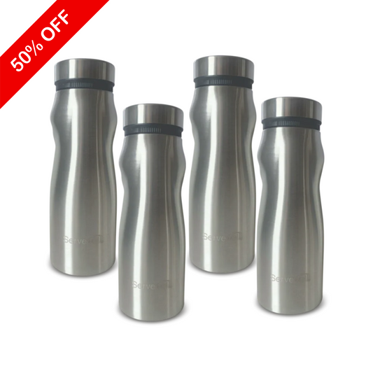 Congo Steel Fridge Bottles - Steel  (Set of 4)