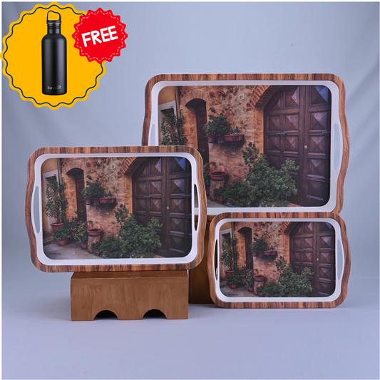 3 pc Tray Set Sturdy - Doorway