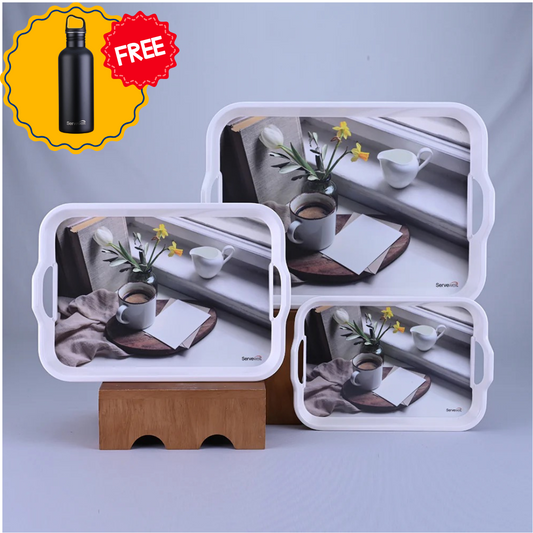3 pc Tray Set Handy - Unwind