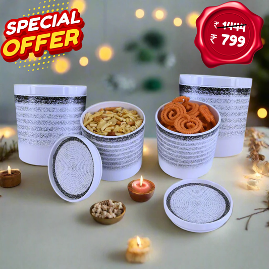 4 pc Elegant Jar Set 700 ml - Bond