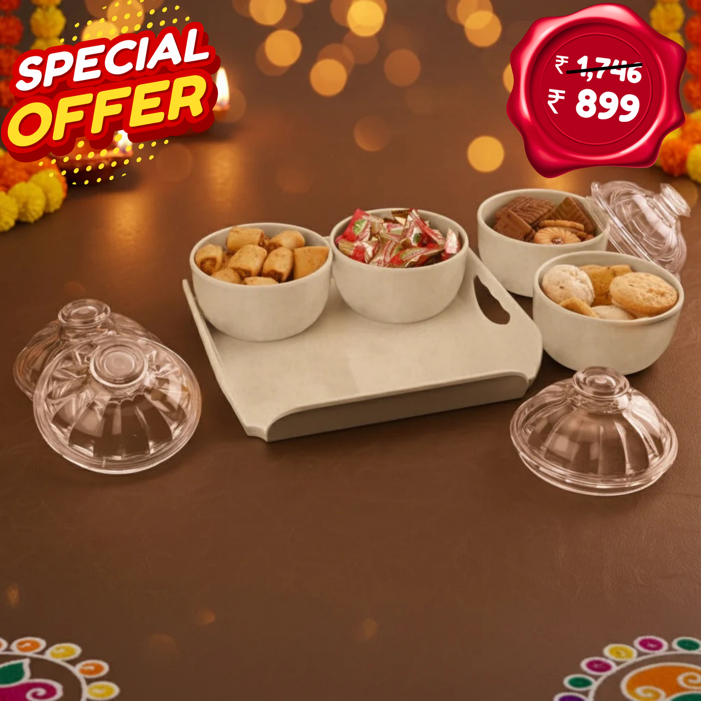 5pc Gifting Set: Pearl Candy Bowl