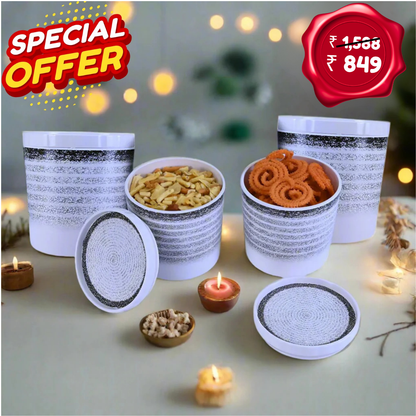 4 pc Elegant Jar Set 700 ml - Bond