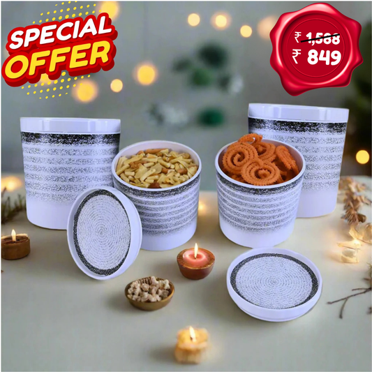 4 pc Elegant Jar Set 700 ml - Bond