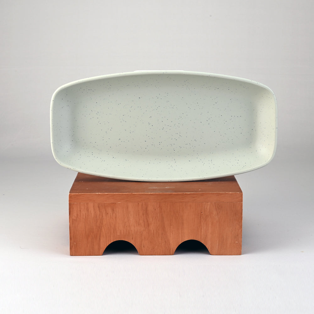 Servewell Serving Platter Thali 24.1 cm - Dots Green