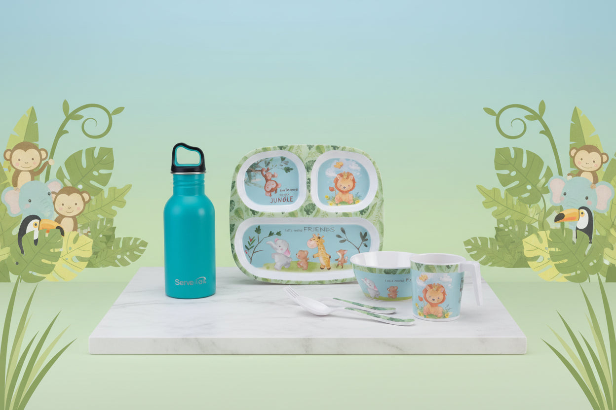 6 pc Kids Set Captain Teal - Jungle