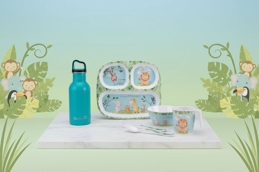 6 pc Kids Set Captain Teal - Jungle
