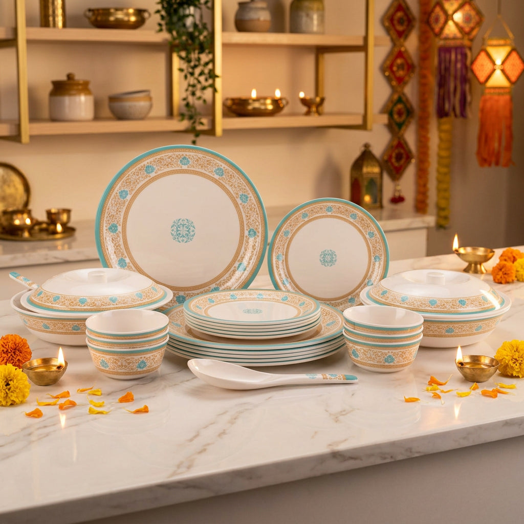 24 pc Dinner Set Traditional - Jhalak