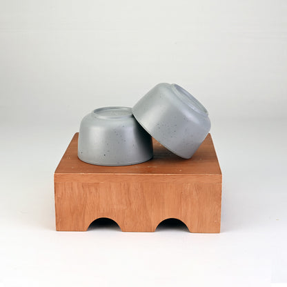 Servewell Soup Bowl Set 6 pc Thali 10 cm - Dots Grey