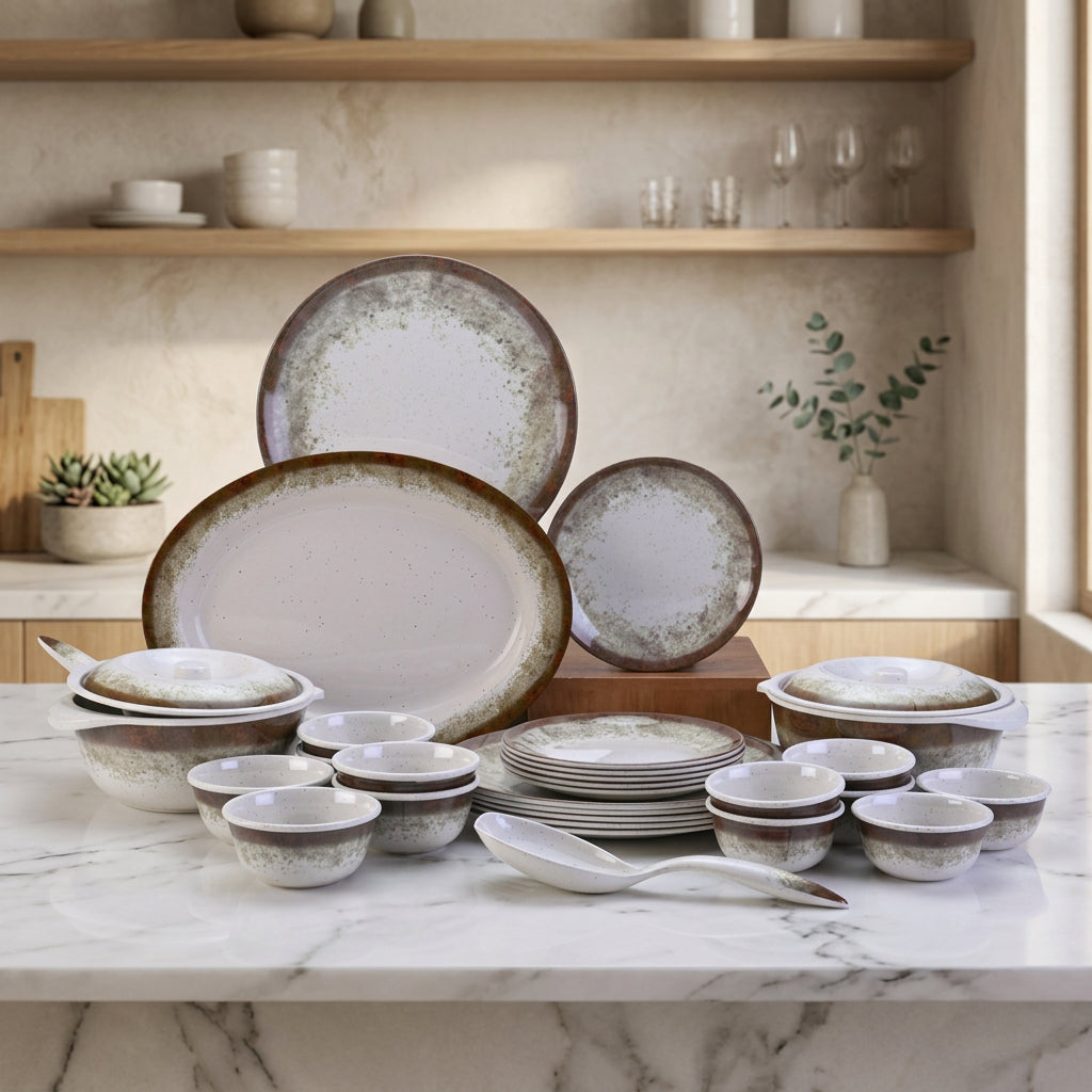 31 pc Dinner Set Gravel - Dune