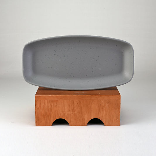 Servewell Serving Platter Thali 24.1 cm - Dots Grey