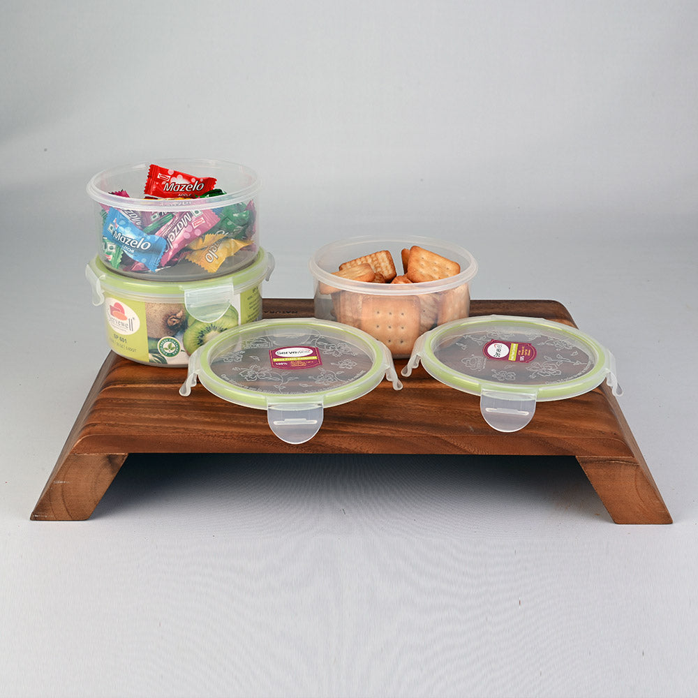 Container Food Fresh Set 3 pc Round 600 ml