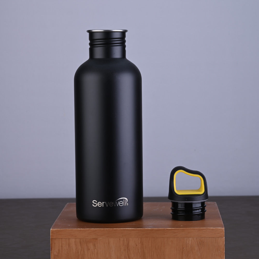 Captain - SS Single Wall Bottle 580 ml - Jet Black