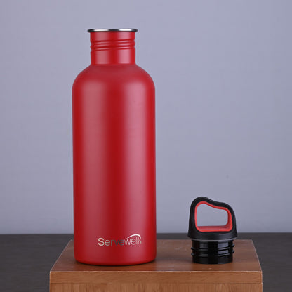 Captain - SS Single Wall Bottle 800 ml - Cherry Red
