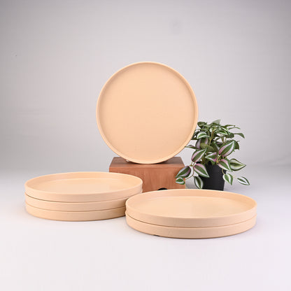 Servewell Dinner Set 31 pc Thali - Dots Yellow