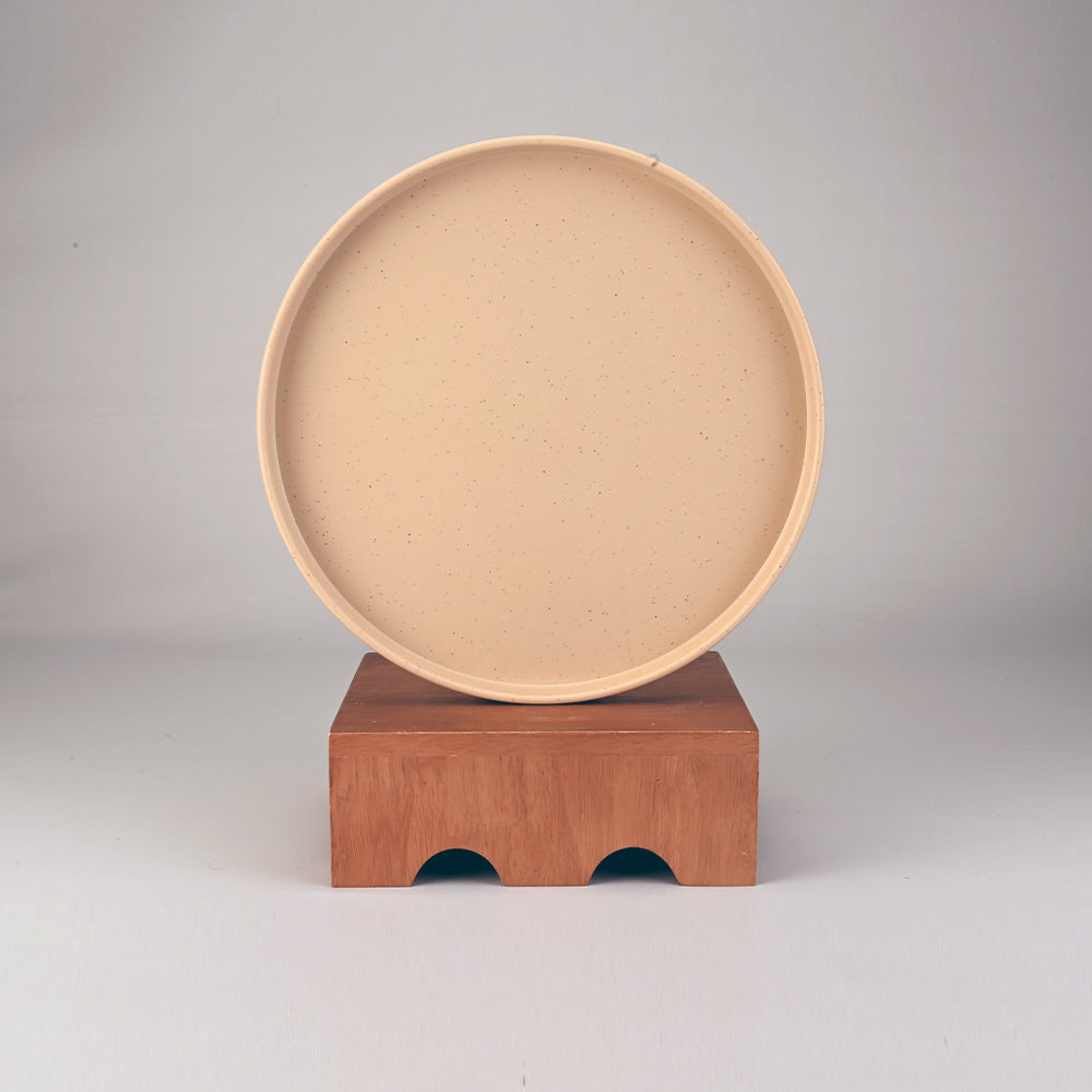 Servewell Small Plate Set 6 pc Thali 20.3 cm - Dots Yellow