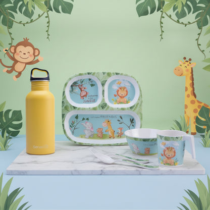 6 pc Kids Set Captain Yellow - Jungle