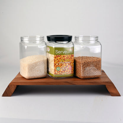 Container Airtight Tik-Tak Set 3 pc Square 2.25 ltr