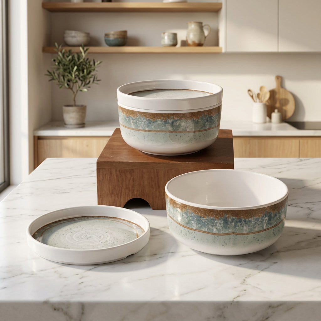 31 pc Dinner Set Dome - Coastline