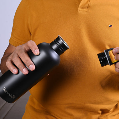 Captain - SS Single Wall Bottle 580 ml - Jet Black
