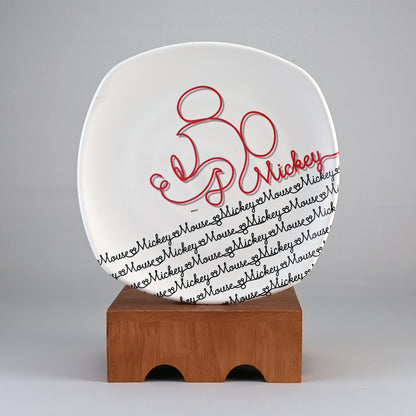 Dinner Set 4 pc - Mickey Line Art