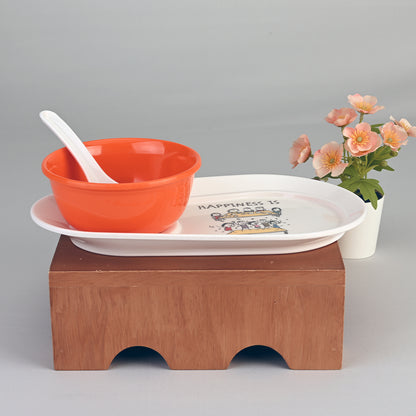 Soup Set 3 pc - Happiness Orange