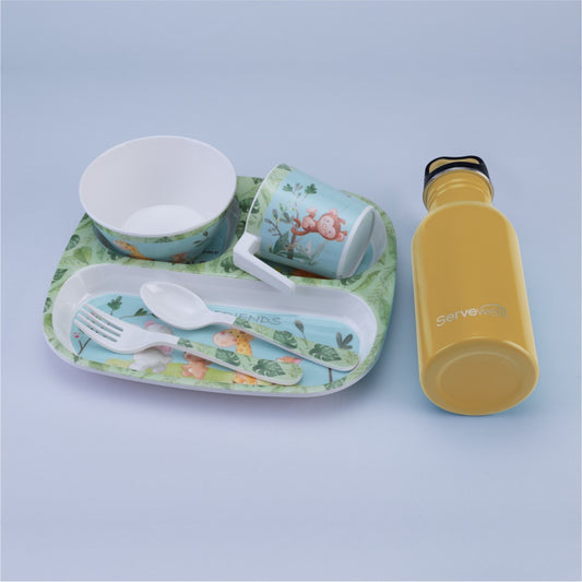 6 pc Kids Set Captain Yellow - Jungle