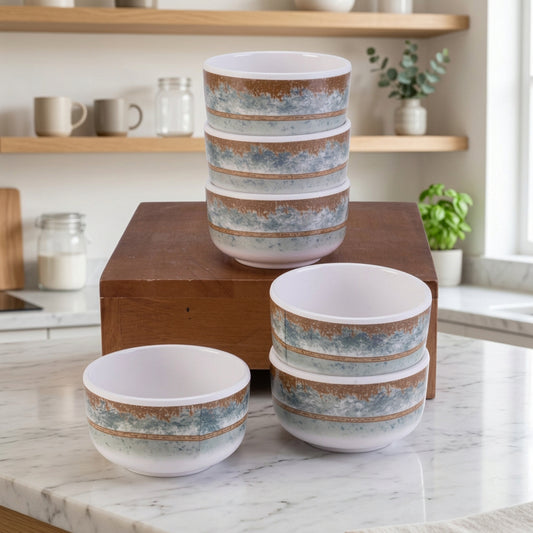 6 pc Veg Bowl Set Dome 9 cm - Coastline