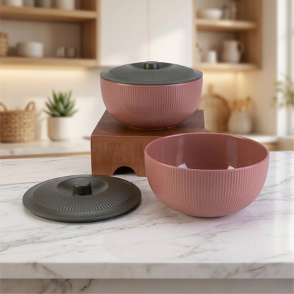 31 pc Dinner Set Portico - Moss and Apricot