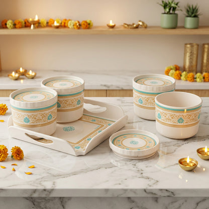5 pc Elegant Jar Airtight Serving Set - Jhalak